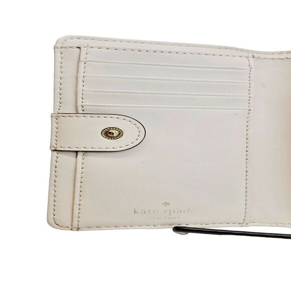 Kate Spade Cream and Black Leather wallet. - Picture 5 of 6